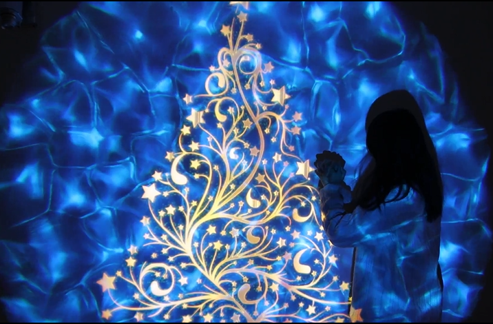 Chirstmas Holiday waterwave gobo projector light