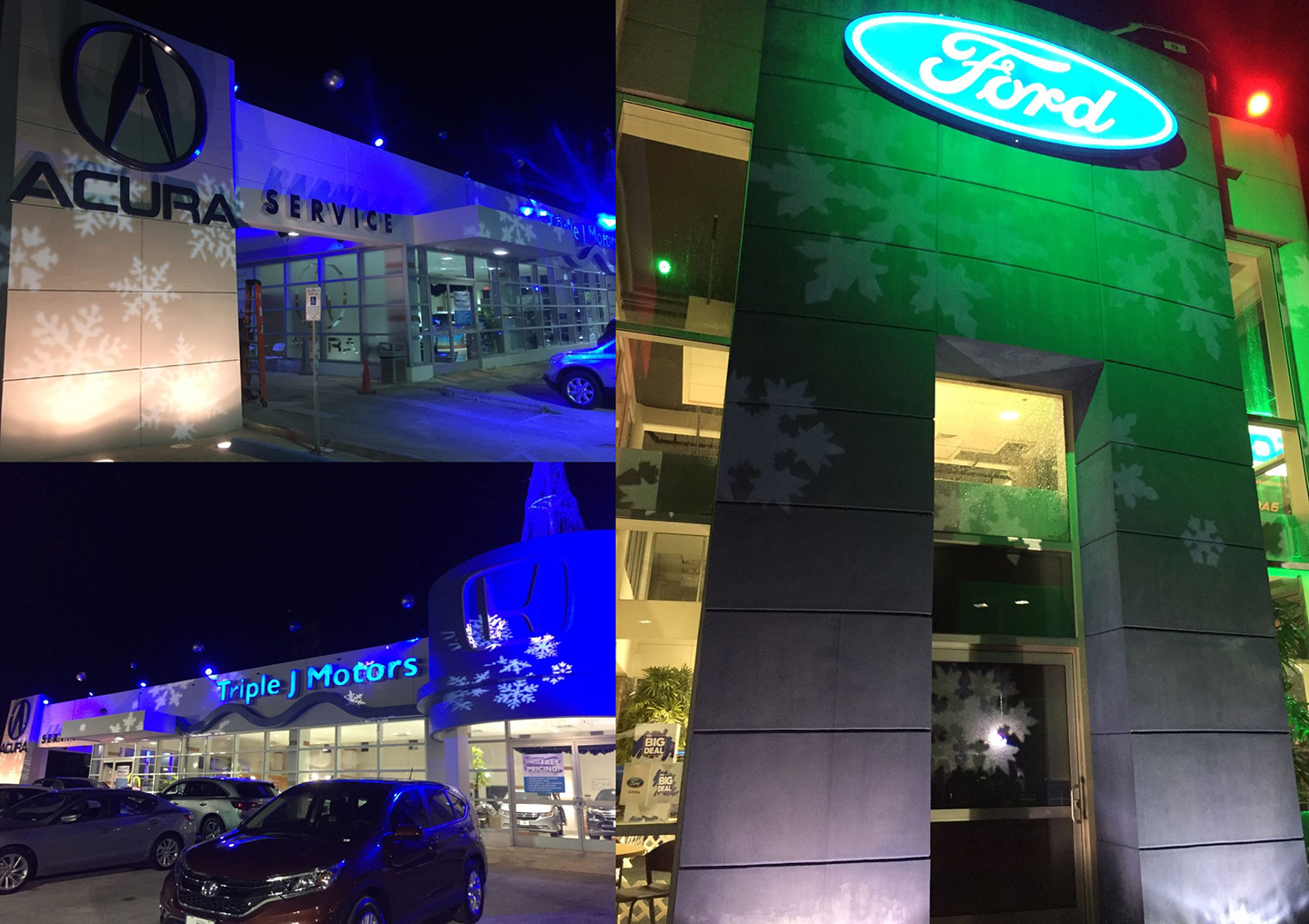 led 40w rotating logo projector outdoor feedback photos from Russia, rotating logo project outside o
