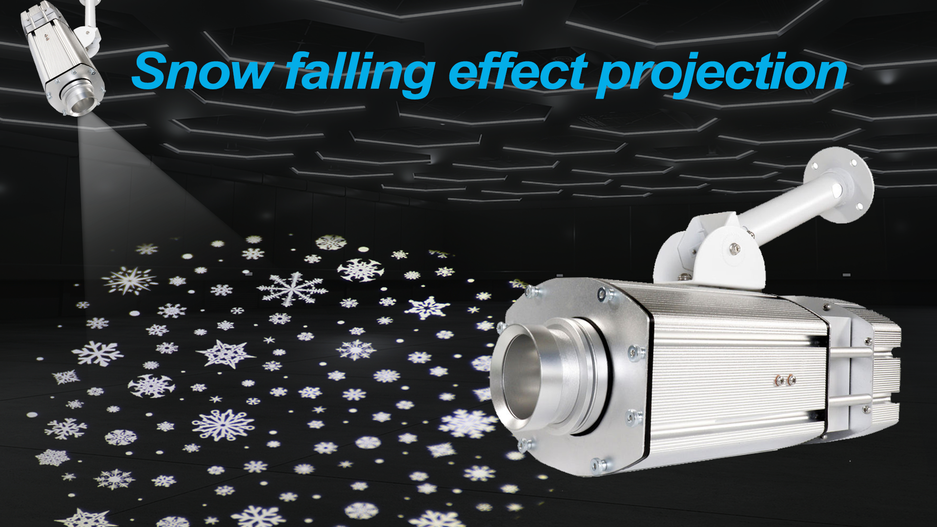 LD-300G-IP LEDY 300W snowflake gobo projector