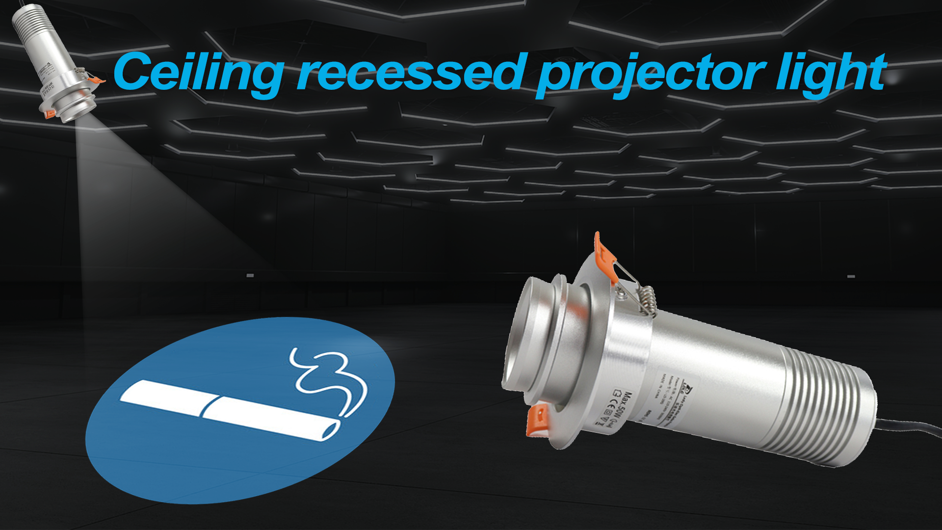 LD-20Q 20W ceiling mounted gobo projector lamp